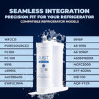 Mist WF2CB Water Filter Replacement for Frigdaire & Electrolux, Refrigerator Water Filter compatible with PureSource2, FC100, Kenmore 9916, 469916, EWF2CBPA, NGFC 2000-WF2CB (3 pack)