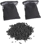 Wave Point 10 lbs (5 lbs x 2) Premium Virgin Activated Carbon Charcoal Pellets in Media Bags for Aquarium Fish Tank Koi Pond Reef Filter Media, Air Filter & AC, Total 10 lbs (2 Bags), 1.9 Gallon