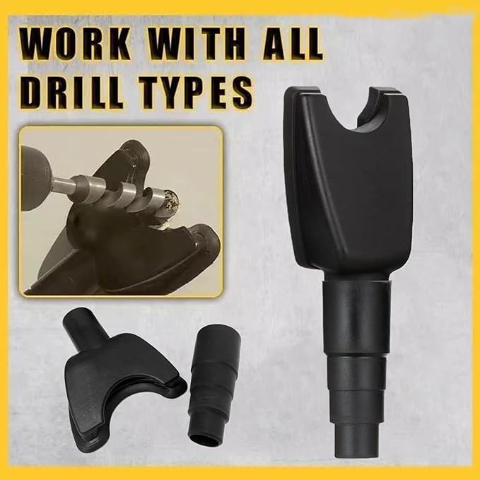 Drill Dust Collector - Heavy Duty Dust Bowl Vacuum, Power Tool Debris Catcher | Hole Saw Dustt Guard, Vacuum Attachment for Masonry Carpentry Construction, Traps Particles Protects Air Quality