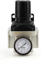 SNS Air Compressor Pressure Regulator With Bracket and Gauge Female Thread 1'' NPT 0-150 PSI Adjustable AR5000-N10
