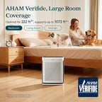 LEVOIT Air Purifier for Home Large Room Up to 1073Ft² with Air Quality Monitor, AHAM VERIFIDE, Smart WiFi, Washable Pre-Filter, HEPA Sleep Mode for Pets, Allergies, Dust, Pollen, Vital 100S-P, White