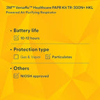 3M PAPR Respirator, Versaflo Powered Air Purifying Respirator Kit, TR-300N+ HKL, Healthcare, M/L Headcover, Lightweight, Low-Profile, Easy to Use, All-in-One Respiratory Protection for Particulates