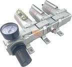 3/4" NPT HEAVY DUTY Industrial Grade 4 Stages Filter Coalescing Desiccant Dryer Regulator System For Compressed Air Lines, Metal Bowls, Great For Paint Spray And Plasma Cutter (AUTO DRAIN)