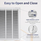 20"W x 24"H [Duct Opening Size] Steel Return Air Filter Grille - Removable Face/Door for 1 inch Filters -HVAC Vent Cover Grill - White [Outer Dimensions: 22 5/8"W X 26 5/8"H]
