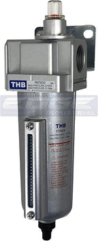 Heavy Duty Industrial Grade COALESCING Filter with 0.01u Micron Element, Metal Bowl, REMOVES 99.98% Moisture, Vapor and Oil from Compressed AIR Lines, AUTO Drain (1/2" NPT, 5oz)