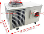 220V Industrial Air Conditioner, 61000 BTU Portable Spot Cooler, 2900m³/h Air Flow, 7.2KW Indoor/Outdoor Cooling Aircon 3Phase