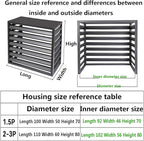 Outdoor air conditioning fence, multifunctional air conditioning privacy screen, outdoor air conditioning hidden protective cover, sturdy and durable,easy to install,suitable for gardens and balconies