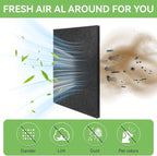 BF-2 Air Filter Foam Sheet Material Universal Filter Foam for UNI 12" x 24" x 3/8" - 40 PPI Air Filter Aquarium Sponge Filter Fit Air Conditioner, Purifier, Aquarium for Cutting and Washable