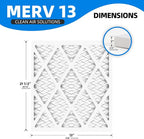 (6 Pack) 13x21 1/2x1 Air Filter, MPR 1900 & FPR 10, MERV 13 Pleated Air Filter (Actual Size: 12.88x21.5x0.75 inch)