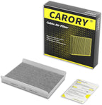 Cabin Air Filter w/Activated Carbon for Hyundai Accent 08–11, Elantra 07–16, Elantra Coupe 13–14, Elantra GT 13–17, Kia Forte 14–18, Forte Koup 14–16, Forte 5 14–18, Rondo 14–17 and More
