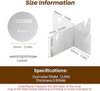 2Pack Stainless Steel Espress Puck Screen with Stand,51mm Reusable Coffee Filter, 0.8mm Thickness Metal Mesh for Portafilter Basket (51MM）