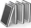 JF260 Replacement Filter Compatible with JF260/JF260S Air Purifier, H13 Grade HEPA Activated Carbon Filter, Part JF260-RF, 4Pack