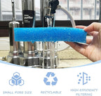 SHIGATSU 4 Set Three-Stage Filters Replacement Media Kit for Seachem Tidal 55 Filter, Replacement Aquarium Filter Sponge and Activated Carbon Pad for Fish Tank Filter