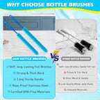 3Pack Dryer Vent Cleaner Kit, Home Improvement Essential Cleaning Tools, Up to 30 Inch Long Brush Cleaning Set，pet Hair Remover for Laundry，Drain Snake