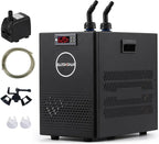 BAOSHISHAN Aquarium Chiller 26gal 1/13 HP Fish Tank Chiller Water Chiller for Aquarium with Pipe Clamp Suction Cup Compressor Refrigeration Quiet Chiller for Axolotl Coral Jellyfish