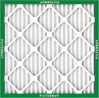 Filterbuy 22x22x1 Air Filter MERV 8 Essential Dust & Allergy Defense (5-Pack), Electrostatic Pleated HVAC AC Furnace Filters Replacement, Made in USA (Actual Size: 21.50 x 21.50 x 0.75)