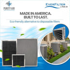14x20x1 Electro-static Air Filter (1-Ct) AC Furnace Filter, Reusable & Washable 4-Stage Electrostatic Filter for Residential and Commerical HVAC (Actual Size: 13.75 x 19.75 x 0.75 Inches)