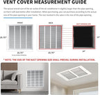 24x24 Vent Cover(Duct Opening Size),Air Return Vent Cover,Flat Vent Cover,Rejillas De Aire Acondicionado para Casa,Return Air Grilles,Outer Dimensions:25.75"Wx25.75"H(24"W x 24"H, Duct Opening)