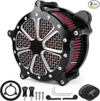 Twin Cam Air Filter, High Flow Air Filter Kit Compatibel with Harley Davidson Touring Street Glide/Road Glide/Softail/Trike/Dyna FBW 2008-2017 air intake Drift