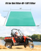 Foam Air Filter Material Sheet Fit for Uni Filter-BF-1 BF1 Filter 12" x 16" x 5/8" Most Motorcycles ATV Scooters Off-Road Motorcycles UTV, Cuttable and Reusable
