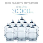 iSpring WCB32+AHPF12MNPT12X2 Whole House Water Filter System, Reduces up to 99% Chlorine, 3-Stage Water Filtration System w/Clear 1st-Stage Housing & 3/4" Push-fit Stainless Steel Hose Connectors
