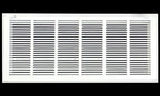 HVAC Premium 34 x 8 Duct Opening Steel Return Air Filter Grille, for 1-inch Filter, Removable Door, Flat Stamped HVAC Vent Cover Grille, Outer Dimensions 36.5 x 10.5