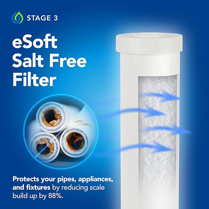 E-3000UV Whole House Salt-Free Water Softener & Filter Combo with UV