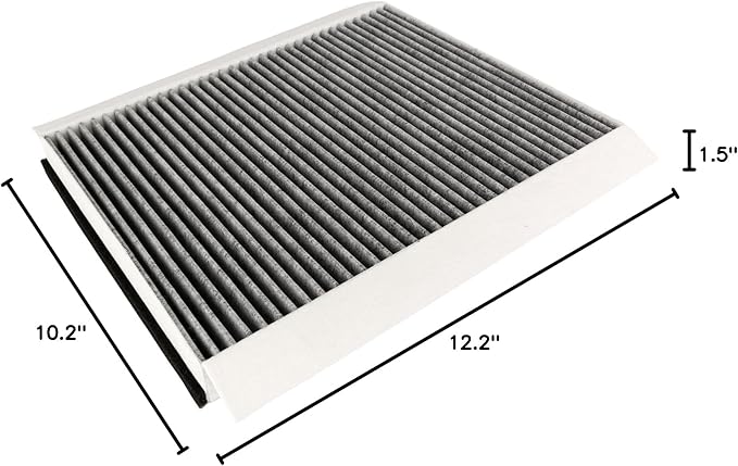 P606555 Cabin Air Filter with Activated Carbon Compatible with Truck VN 430 630 670 730 780 VNL 300 430 630 670 760 860 Replaces 20435801,PA4681,AF26405,PA10187,49084(set of 4)