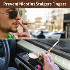 Cigarette Filters Brown Cow Horn Pattern Reusable Clean Tar Tobacco Filter with Multi-Filtering for Standard Size Cigarettes Ø8mm,Slim Cigarettes Ø5mm