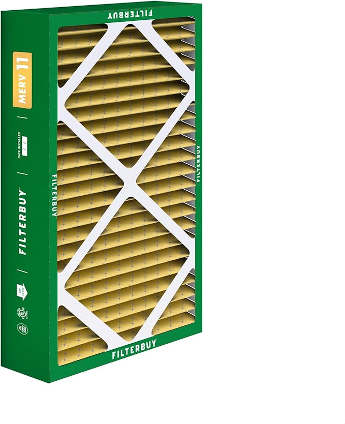 Filterbuy 16x26x5 Air Filter MERV 11 Superior Pet & Allergy Defense (2-Pack), Pleated HVAC AC Furnace Filters for Electro-Air, Emerson, White Rodgers, and More (Actual Size: 16.00 x 25.75 x 4.88)