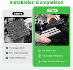 2PCS Engine Air Filter Fit for Honda Civic 2016-2021 (L4 1.5L), CR-V CRV 2017-2022 (L4 1.5L) Air Filter for My Car Replacement Engine Filter Automotive Accessories# CA12050 17220-5AA-A00