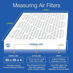Nordic Pure 20x25x4 (Actual Size: 19 1/2 x 24 1/2 x 3 5/8) Pleated MERV 15 Air Filter 1 Pack