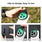 K&F CONCEPT 67mm Clip-on Black Diffusion 1/4 Phone Camera Lens Filter Kit, Mist Cinematic Effect Filter Compatible with iPhone 16 15 14 13 12 11, for Video/Vlog/Portrait Photography