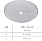 Press Filter Screen, 5Pcs 304 Stainless Steel Coffee Filter Universal French Portable Detachable Coffee Pot Mesh Filter Accessory for Coffee Makers Tea Particles (Medium-800ml)
