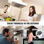 Baquler Range Hood Filter Compatible with Broan Nutone 97007696 Range Hood Replacement Filter Stove Vent Aluminum Mesh Charcoal for Kitchen Air(12 Pcs)