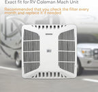 RV Premium Charcoal Activated Carbon Fiber Air Conditioner Filter - Air Duct AC Carbon Filter Replacement for RV AC Vent (4 Pack, 6" x 16")