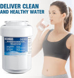 Water Filter Replacement Compatible with GE MWF, SmartWater MWFP, MWFA, GWF, HDX FMG-1, WFC1201, RWF1060, 197D6321P006, Kenmore 9991, Pack of 3, By DESENRUIS