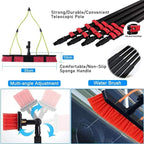 Spray Bar Kit Window Cleaning Brush, Outdoor Window Glass Solar Panel Cleaning,Extendable Cleaner For Greenhouse Roofs, Cleaning Photovoltaic And Solar Panels/35Cmbrushhead/12M/3,35cmbrushhead,7.2M/2