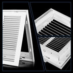 14x14 Return Air Grille [Duct Opening Size],Return Air Vent Cover for Wall Or Ceiling,Steel Return Air Filter Grilles Removable Face/Door for 1 Inch Filters (14"W x 14"H [Duct Opening])