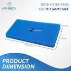2 Sets Replacement Pond Filter Pads for Outdoor Ponds - Coarse and Fine Pond Filter Media for Pond 871980305528 Compatible with 52231 and 52229 Filter Box, Sponge Filters Replacement for Fish Ponds