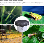 Rain Mesh Cover, Mesh Cover for Rain Barrels, Drawstring Leaf Filter Water Collection Buckets Tank Protector Outdoor Garden Net Screen to Keeps from Leaves and Debris (Dia