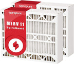 SpiroPure 16x26x5 White-Rodgers FR1400-100 Aftermarket Filters, MERV 11 (2 Pack), White