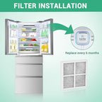 4 Pack Refrigerator Air Filter Replacement, Compatible with LG LT120F and Kenmore Elite 469918, 9918, ADQ73214402, ADQ73214403, ADQ73214404, LMXS30776S