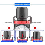 Compressed Air Low Pressure Filter Regulator Airtac AFR2000-C 1/4'' NPT 0-60 PSI Combo Piggybac Adjustable,Bracket,Gauge Semi-Auto Drain