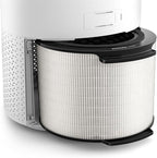 Philips Genuine Replacement Filter Integrated 3-in-1, 12 months lifetime HEPA+Active Carbon+Pre-filter, Filters 99.97% @ 0.003 um, Filters gases & odours, White/Black (FY1700/30)