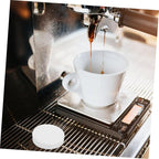 KICHOUSE Efficient Espresso Extraction Paper Coffee Filters Reusable White 100pcs for Coffee Maker Espresso Filter Paper