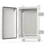 QILIPSU Outdoor Electrical Box, 11.4"x7.5"x5.5" Waterproof Junction Box IP67 ABS Plastic Enclosure Weatherproof Grey Hinged Cover for Electric Project Control