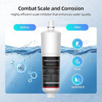 Whole House Scale Inhibitor, MIZUDO AP431 AP430SS Water Softener System, Prevent Scale Build Up On Hot water Heater, Pipes and Boilers