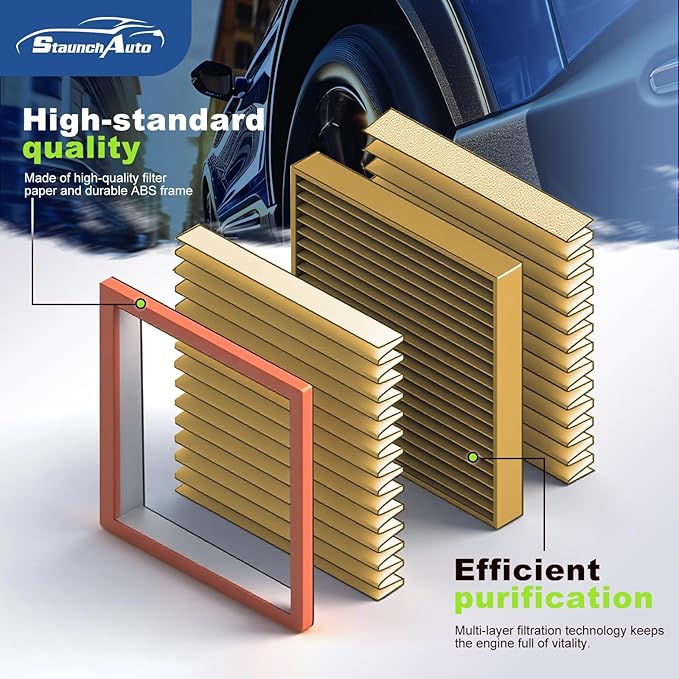 Engine and Cabin Air Filter Combo for Escape 2020-2026 1.5L/2.0L,Bronco Sport 2021-26 1.5L/2.0L,Maverick 2022-26 2.0L,Corsair 20-26 2.0L/2.3L Air Filter Replacement #CF12772 JX6Z9601A Car Accessories
