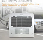 RV Premium Charcoal Activated Carbon Fiber Air Conditioner Filter - Air Duct AC Carbon Filter Replacement for RV AC Vent (2 Pack, 14" x 7.5")